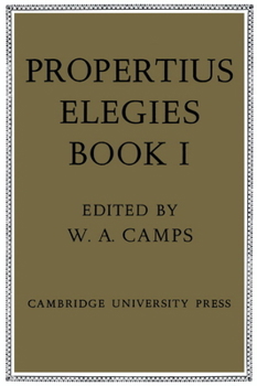 Paperback Propertius: Elegies: Book 1 Book