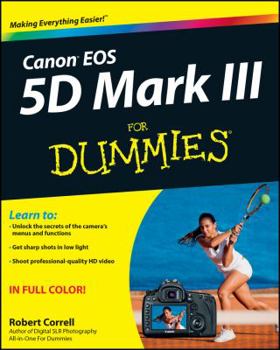Paperback Canon EOS 5d Mark III for Dummies Book