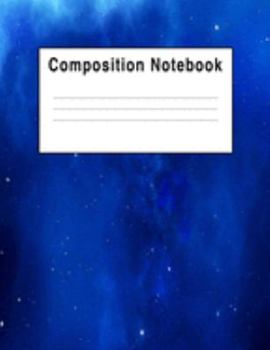 Paperback Composition Notebook: Blue Stars Book