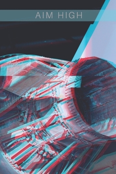 Airplane 3D Red and Blue Fighter Jet Engines Aim High Collection Travel Lined Journal, Volume 21,  College Ruled Notebook, Softcover Writing Notepad Gift, 120 Pages (Version)