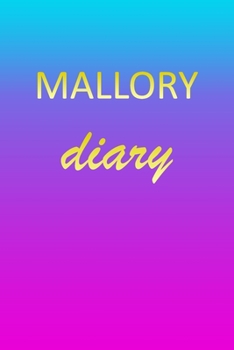 Mallory: Journal Diary | Personalized First Name Personal Writing | Letter M Blue Purple Pink Gold Effect Cover | Daily Diaries for Journalists & ... Taking | Write about your Life & Interests