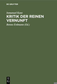 Hardcover Kritik Der Reinen Vernunft [German] Book