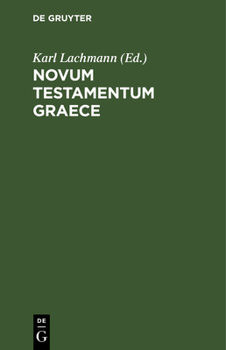 Hardcover Novum Testamentum Graece [Latin] Book
