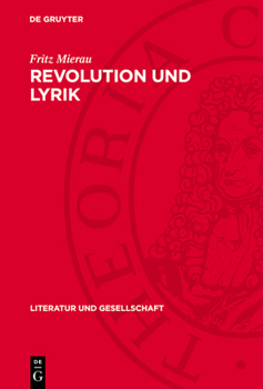 Hardcover Revolution Und Lyrik [German] Book