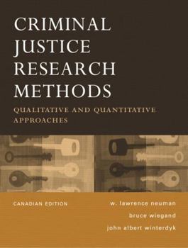 Paperback Criminal Justice Research Methods Canadian Edition Book