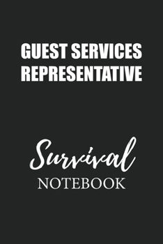 Paperback Guest Services Representative Survival Notebook: Small Undated Weekly Planner for Work and Personal Everyday Use Habit Tracker Password Logbook Music Book