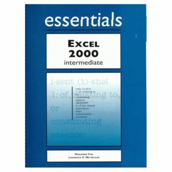 Spiral-bound Excel 2000 Essentials Intermediate [With CDROM] Book