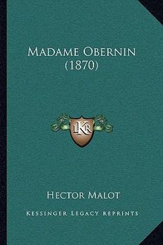 Paperback Madame Obernin (1870) Book