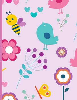 Sketchbook: Floral doodle notebook | Journal for drawing sketching or doodling | blank pages with small floral element at the corner