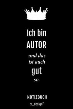 Notizbuch für Autoren / Autor / Autorin: Originelle Geschenk-Idee [120 Seiten liniertes blanko Papier] (German Edition)