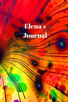 Paperback Elena's Journal: Personalized Lined Journal for Elena Diary Notebook 100 Pages, 6" x 9" (15.24 x 22.86 cm), Durable Soft Cover Book