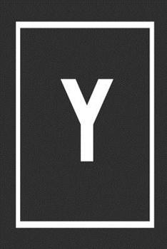 Y: Black and white border initial notebook jotter