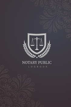 Notary Public Logbook: Mandala Cover | Simple Public Notary Journal Acts Records Logbook | Official Notary Receipt Book