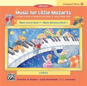 Audio CD Music for Little Mozarts 2-CD Sets for Lesson and Discovery Books, Level 1 Book