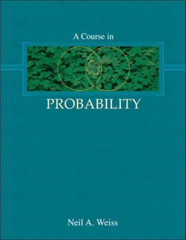 Hardcover A Course in Probability Book