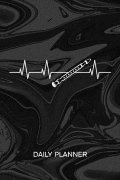 Paperback Daily Planner Weekly Calendar: Flautist Organizer Undated - Blank 52 Weeks Monday to Sunday -120 Pages- Flute Music Notebook Journal Heart For Flutes Book