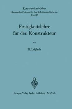 Paperback Festigkeitslehre Für Den Konstrukteur [German] Book