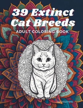 Paperback 39 Extinct Cat Breeds: Adult Coloring Book