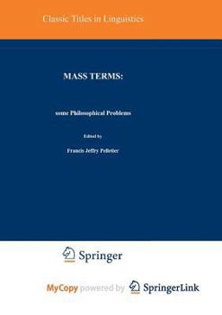Paperback Mass Terms: Some Philosophical Problems Book