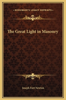 Hardcover The Great Light in Masonry Book