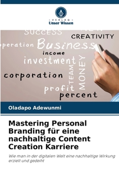 Paperback Mastering Personal Branding für eine nachhaltige Content Creation Karriere [German] Book