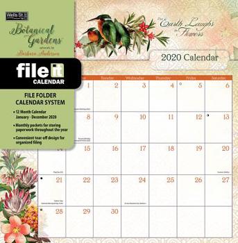 Calendar Botanical Gardens: 2020 File-It Calendar Book