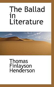 Paperback The Ballad in Literature Book