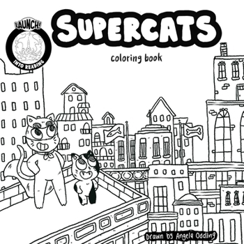 Paperback Supercats Coloring Book