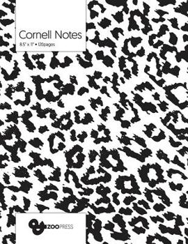 Cornell Notes: B&W Jaguar Pattern Cover - Best Note Taking System for Students, Writers, Conferences. Cornell Notes Notebook. Large 8.5" x 11", 120 Pages. College Note Taking Paper, School Supplies.