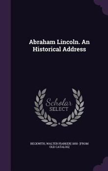 Hardcover Abraham Lincoln. An Historical Address Book