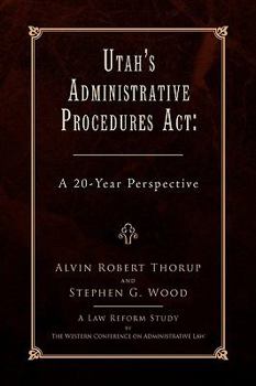 Paperback Utah's Administrative Procedures ACT Book