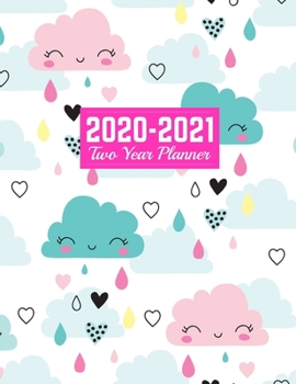 Paperback 2020-2021 Two Year Planner: Cute January 1, 2020 to December 31, 2021 - Weekly & Monthly View Planner, Organizer & Diary - Art Cover 00023188 Book