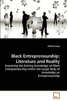 Paperback Black Entrepreneurship: Literature and Reality Book