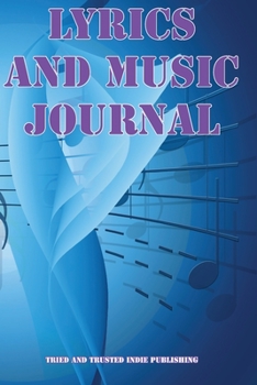 Paperback Lyrics and Music Journal Book