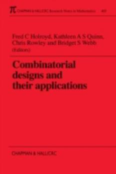 Paperback Combinatorial Designs and Their Applications Book