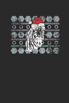Ugly Christmas Zebra: Graph Paper Notebook (6" x 9" - 120 pages) ~ Christmas Themed Notebook for Daily Journal, Diary, and Gift