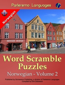 Paperback Parleremo Languages Word Scramble Puzzles Norwegian - Volume 2 [Norwegian] Book