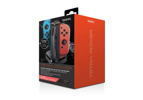Game - Nintendo Switch Tetra Power Quad Port Charging Dock For Joy-Con Controllers Book