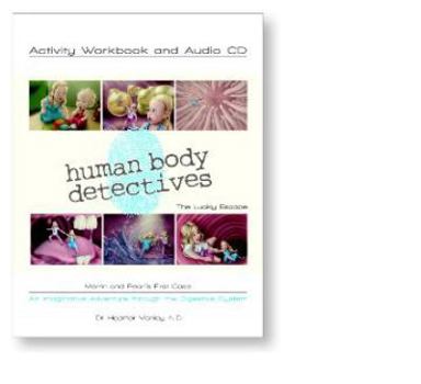 Paperback Human Body Detectives: The Lucky Escape. Activity Workbook and Audio CD Book