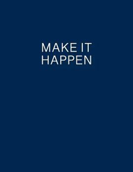 Paperback Make It Happen Entrepreneur Notebook Lean Canvas Business Ideas Journal Book