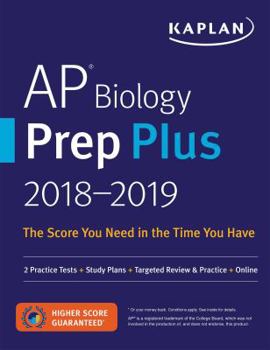 Paperback AP Biology Prep Plus 2018-2019: 2 Practice Tests + Study Plans + Targeted Review & Practice + Online Book