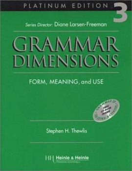 Paperback Grammar Dimensions 3, Platinum Edition: Form, Meaning, and Use Book