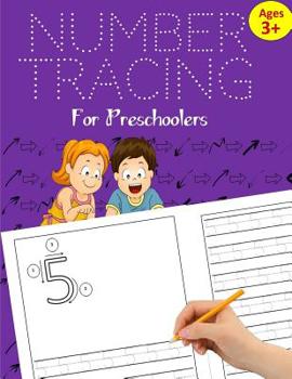 Paperback Number Tracing Book for Preschoolers: Number Tracing Books for kids ages 3-5: Number Writing Practice for Pre K, Kindergarten and Kids ages 3-5 (Numbe Book