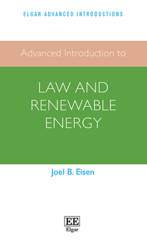 Paperback Advanced Introduction to Law and Renewable Energy Book
