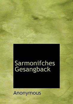 Hardcover Sarmonifches Gesangback [German] Book