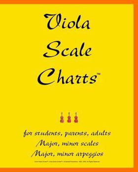 Paperback Viola Scale Charts: For Students, Parents, Adults Book