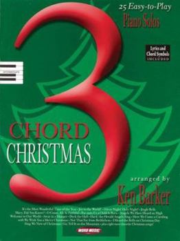 Paperback 3 Chord Christmas: 25 Easy-To-Play Piano Solos Book