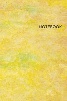 Paperback Notebook: Blank Lined College Ruled Notebook 6x9 Inches 100 Pages Yellow Cover Book