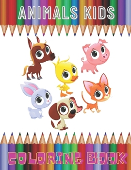 Paperback Animals Kids - Coloring Book