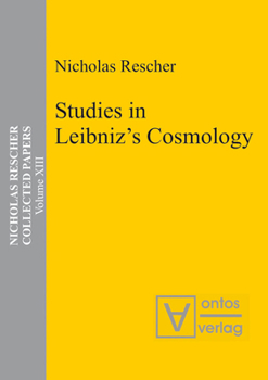 Hardcover Studies in Leibniz's Cosmology Book